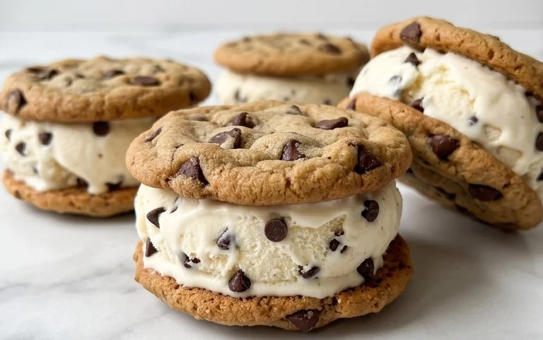 Cookie Ice Cream Sandwiches (Like a Chipwich!)
