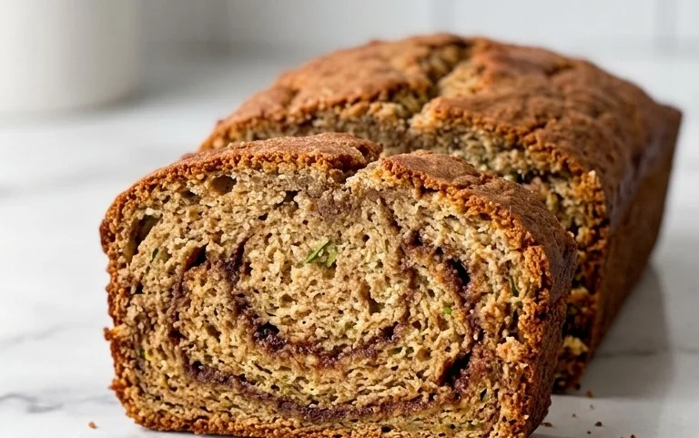 Moist and Delicious Cinnamon Swirl Zucchini Bread