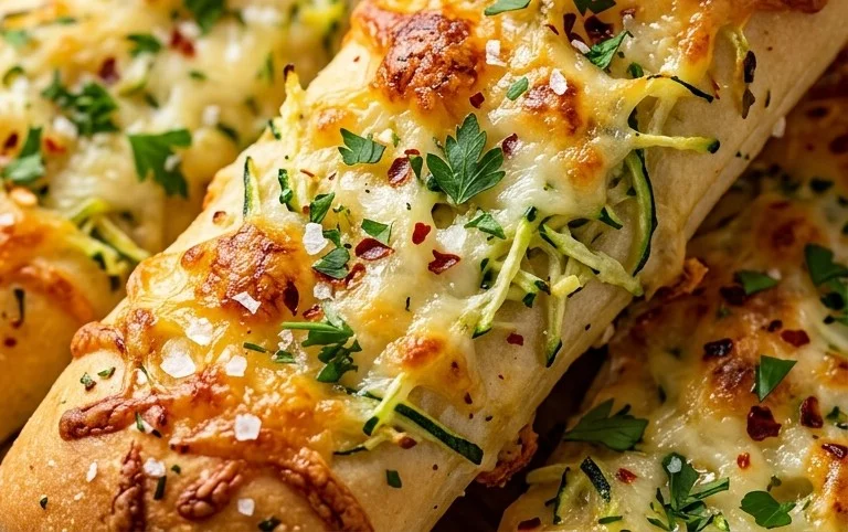 Cheesy Zucchini Breadsticks