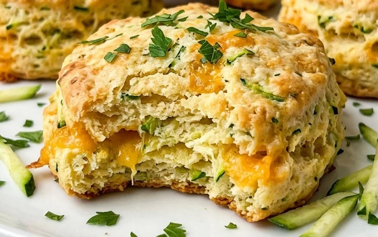 Zucchini Cheddar Biscuits